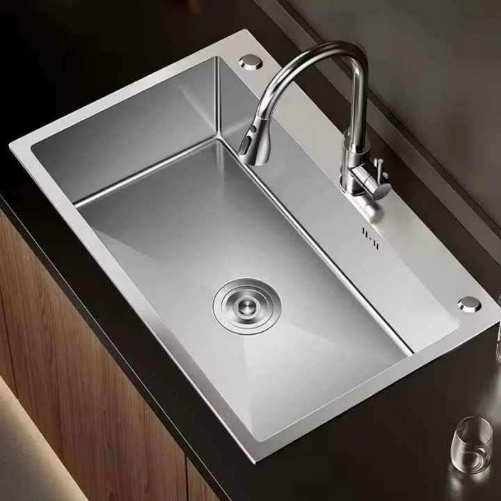 سینک استیل توکار تک لگنه مدل کلاسیک کد۹۰۵۰۰